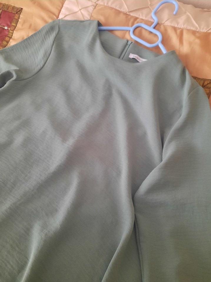 yeşil Kadın Salaş Midi Tunik - Görsel 2