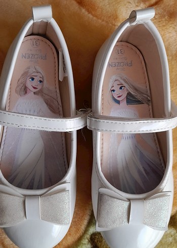 Kız Çocuk Beyaz Tokalı Babet Ayakkabı - Görsel 5