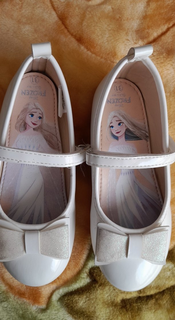 Kız Çocuk Beyaz Tokalı Babet Ayakkabı - Görsel 5