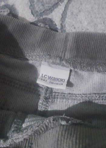 Kız Çocuk Gri Sıkı Kadife Tayt - Görsel 3