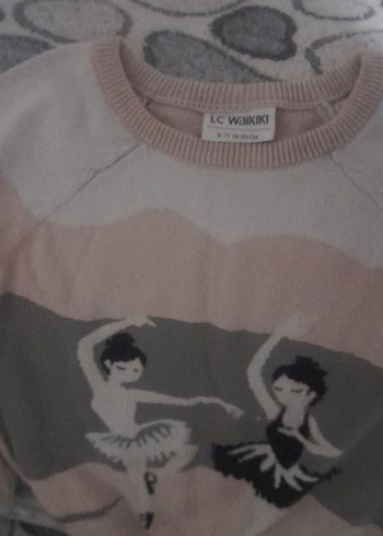 Gri Baskılı Triko Çocuk Kazak - Görsel 3