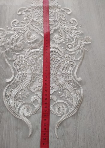  Beden gelinlik güpur dantelleri