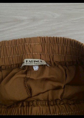 Kahverengi Kadın Kargo Pantolon - Görsel 2