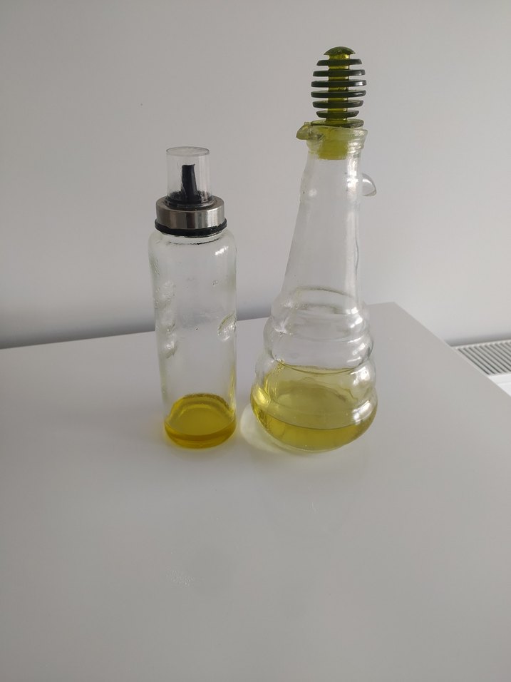 Açık haki renkli cam yağlık seti - Görsel 4