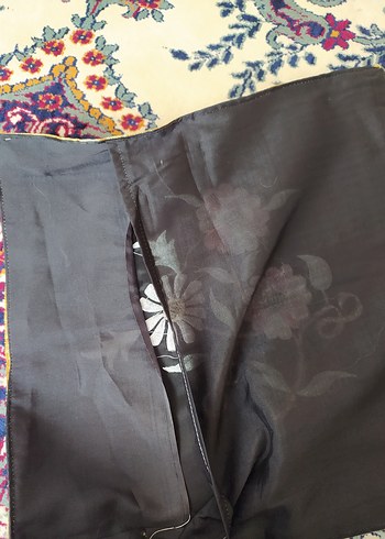 Nakışlı Siyah Dekoratif Yastık Kılıfı - Görsel 3