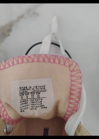 22 Beden Kız Çocuk Pembe Sneaker Converse ayakkabı