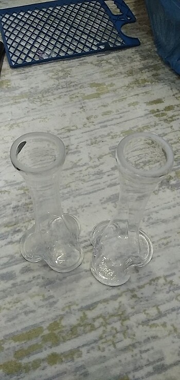 30 cm fil ayağı cam vazo