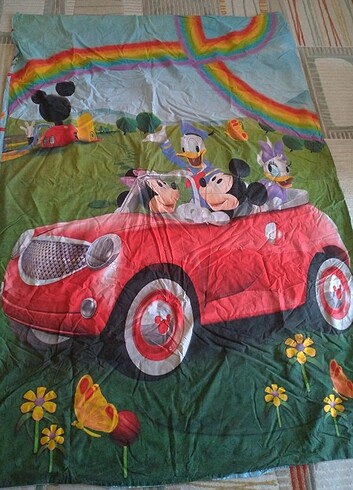 Taç Mickey mouse tek kişilik nevresim takımı