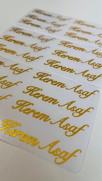 gold sticker seti