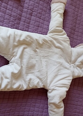 0-3 Ay Beden beyaz Renk Bebek tulum