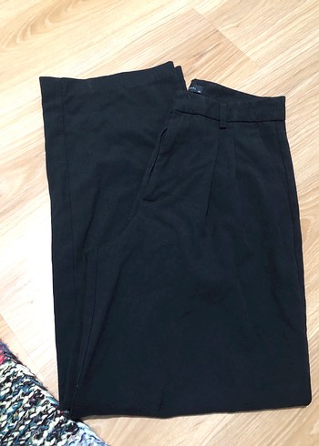 Diğer Siyah Midi Kumaş Kadın Pantolon