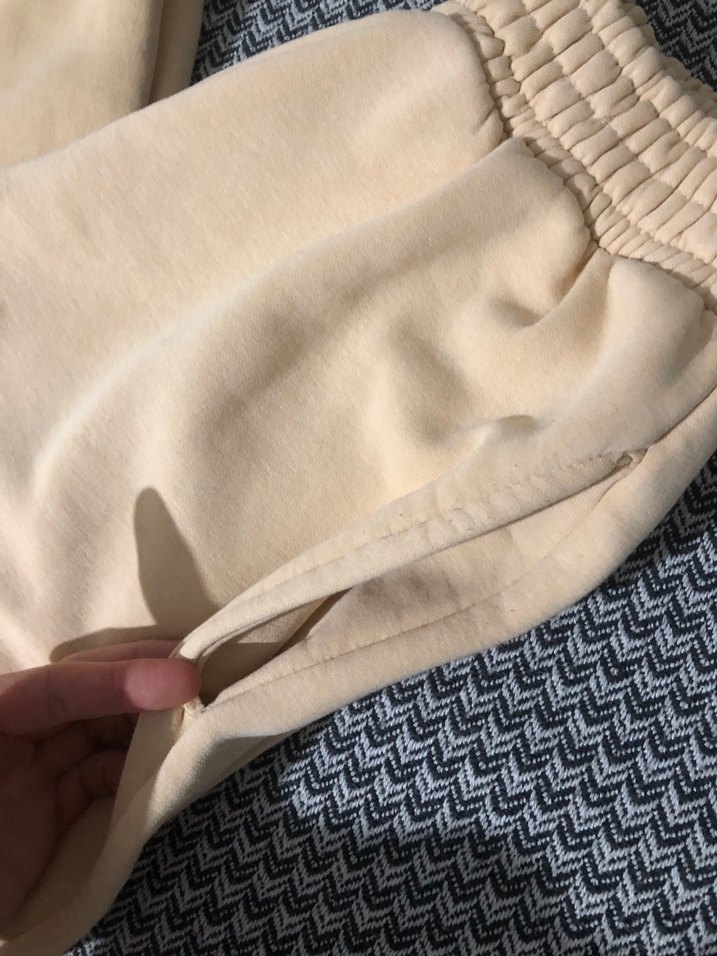 Bej Kadın Rahat Kesim Midi Eşofman - Görsel 2