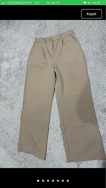 Kumaş plazzo pantolon