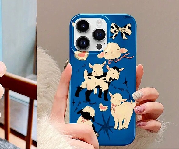 Mavi kuzu telefon kılıf iPhone 11