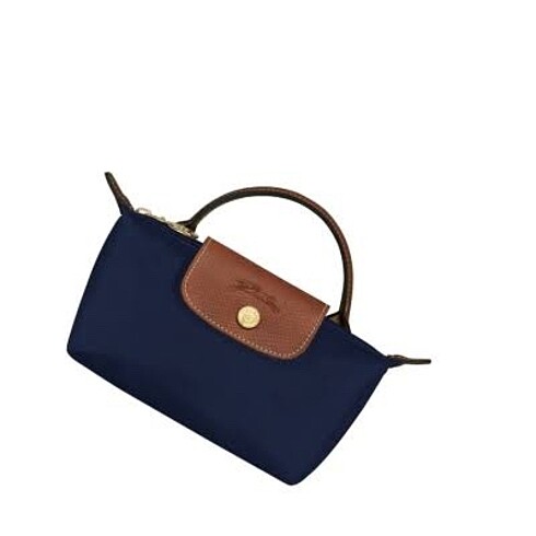 longchamp lacivert kol çantası