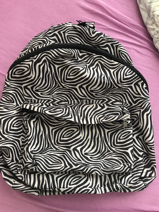 Zebra desenli çanta