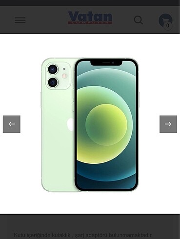 İPhone 12 128 GB Su yeşili