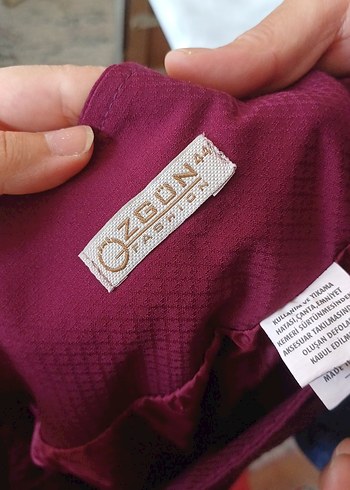 Diğer Bordo Midi Saten Etek Fiyonk Detaylı