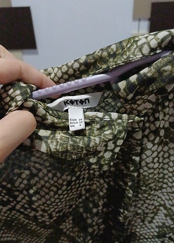 Yılan Desenli Kadın Gömlek - Görsel 2