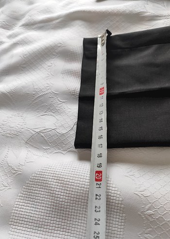 Kadın Siyah Kumaş Kemerli Pantolon - Görsel 7