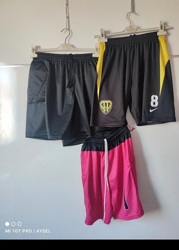 Sarı Siyah Spor Şort - Görsel 2