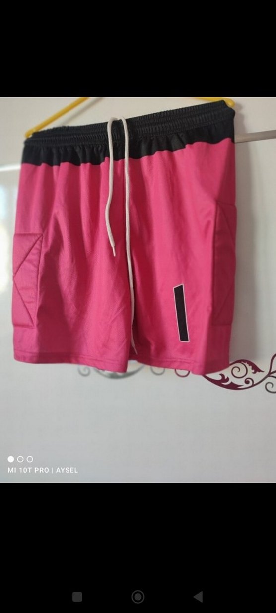 Sarı Siyah Spor Şort - Görsel 3