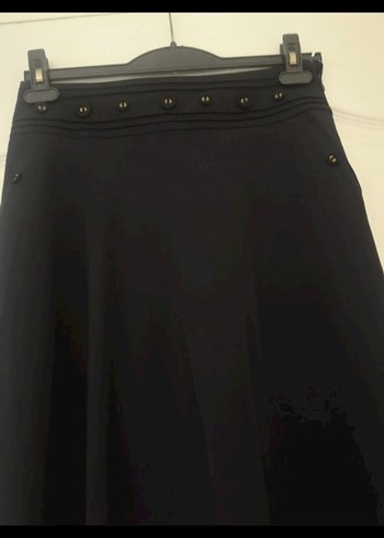 sivana marka lacivert Uzun Drapeli Gotik Etek - Görsel 2