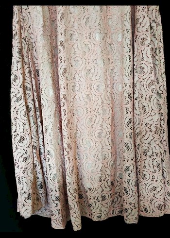 Güpür Detaylı Bej Uzun Bohem Etek - Görsel 6