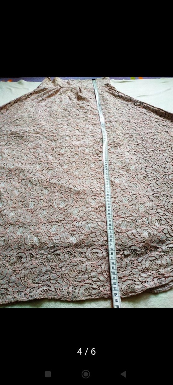 Güpür Detaylı Bej Uzun Bohem Etek - Görsel 4