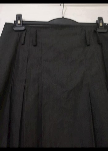 Gri Pileli Uzun Kadın Etek - Görsel 4