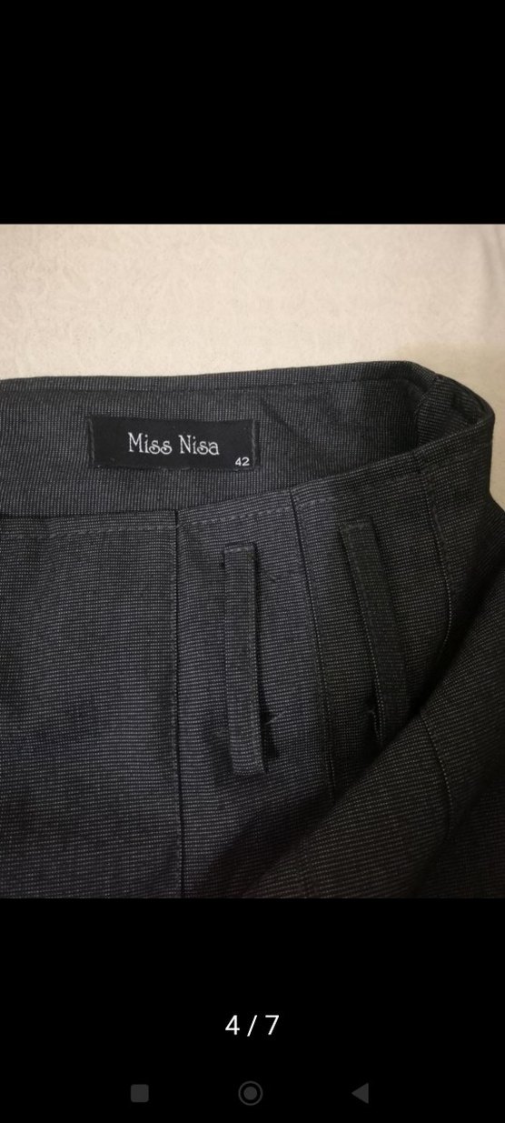 Gri Pileli Uzun Kadın Etek - Görsel 2