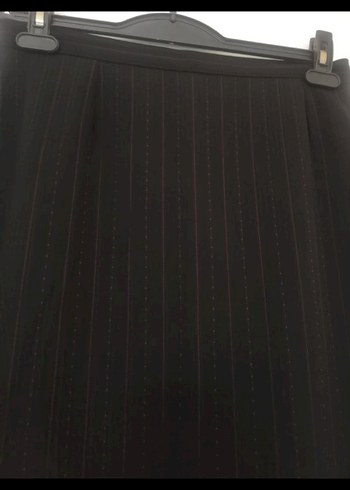 Siyah Uzun Piliseli Kadın Etek - Görsel 5