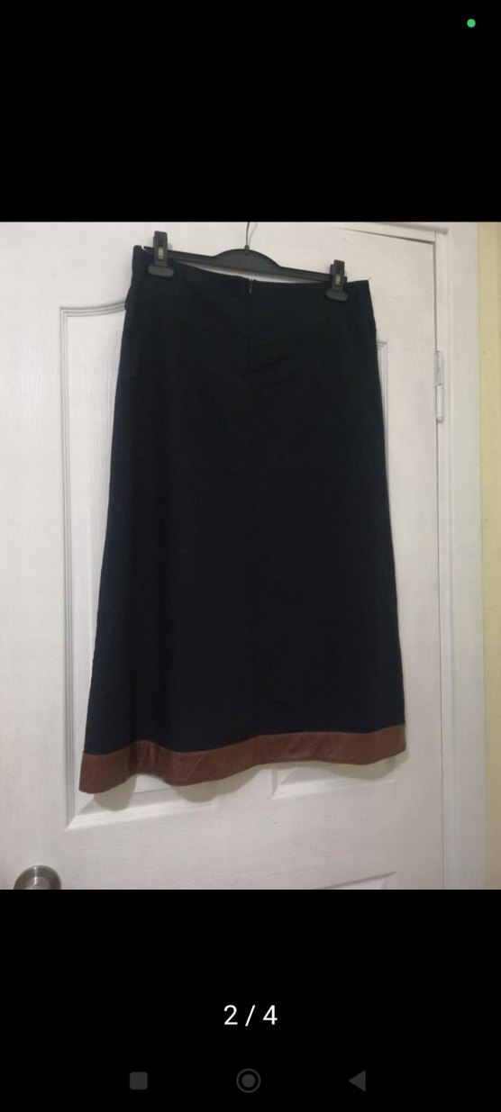 Puane marka Kadın Siyah Uzun Kemerli Etek - Görsel 3