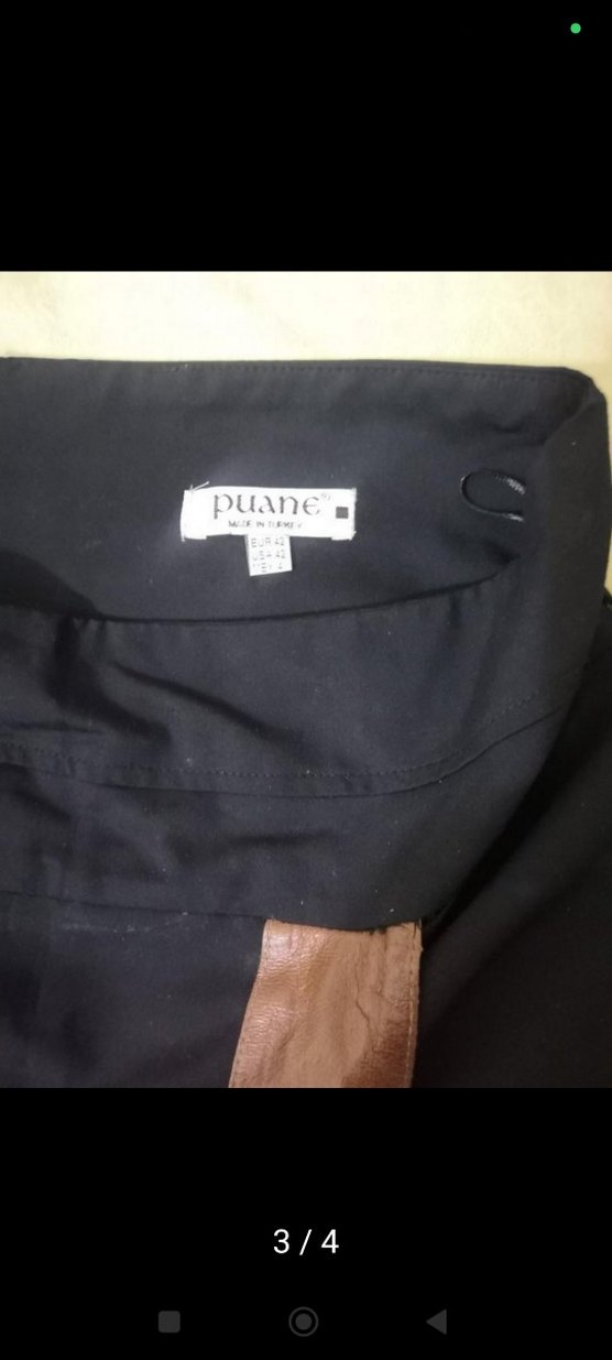 Puane marka Kadın Siyah Uzun Kemerli Etek - Görsel 2