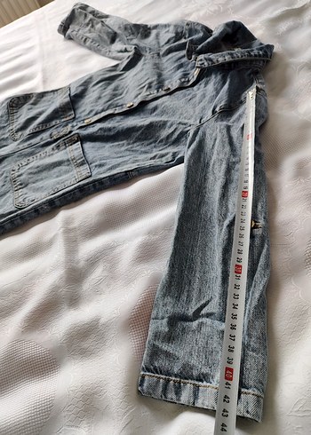 Kız Denim Tulum, Düğmeli, Uzun Kollu - Görsel 7