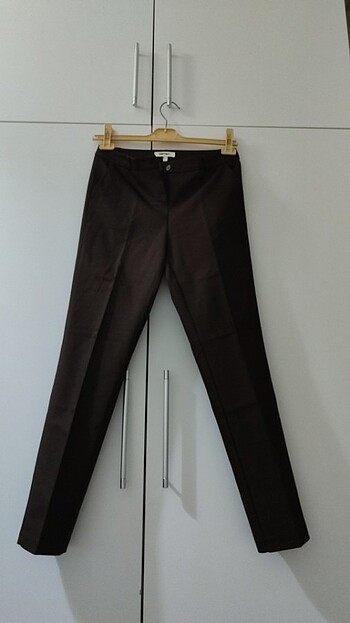 Kahverengi kumaş pantalon
