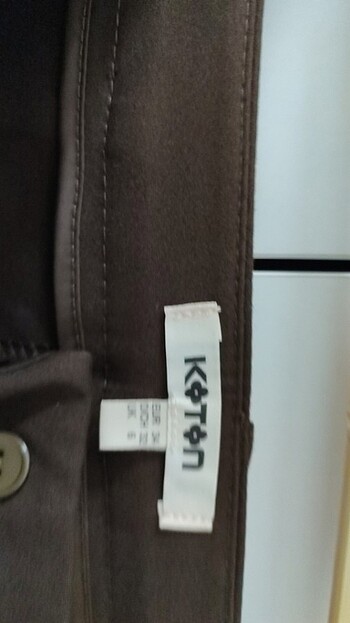 34 Beden Kahverengi kumaş pantalon