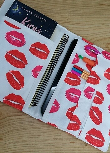 Diğer Dudak desen kitap/tablet kılıfı 