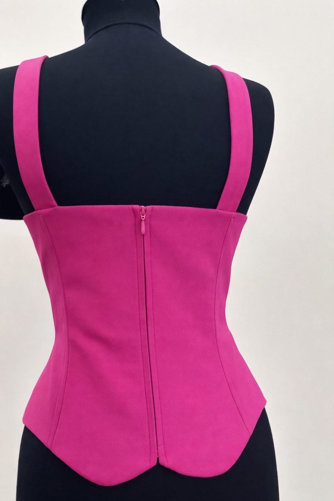 Pembe Straplez Mini Büstiyer - Görsel 2