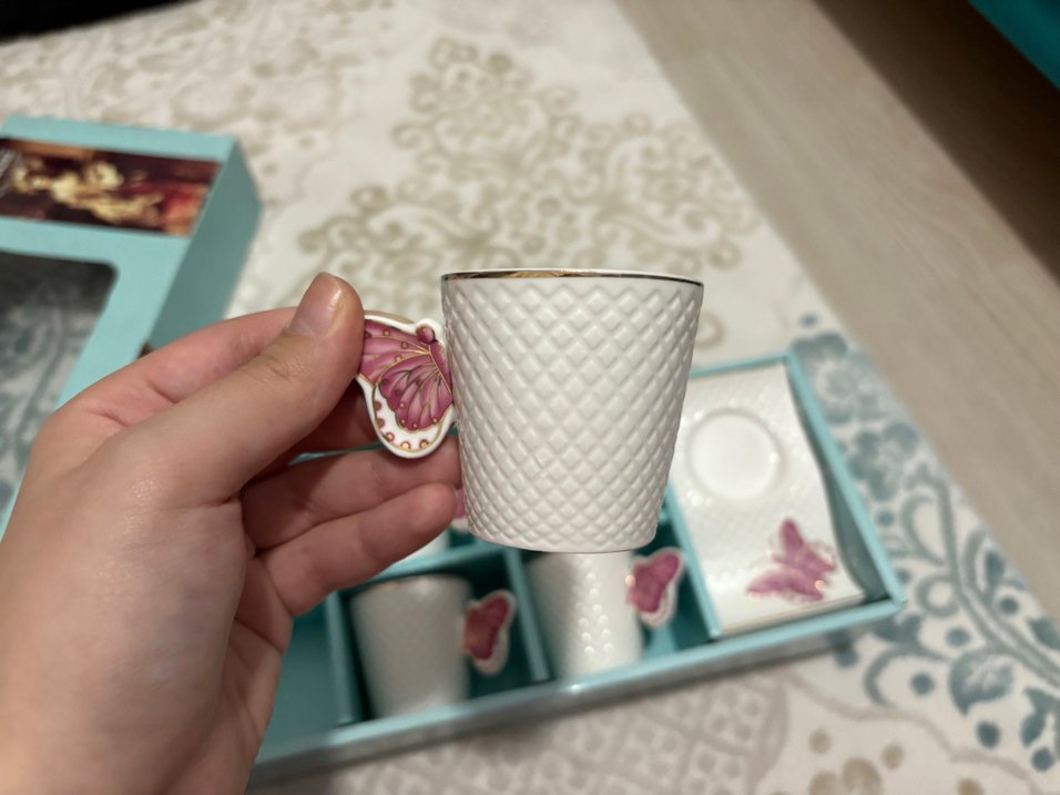 Kelebekli Kahve Fincanı - Görsel 3