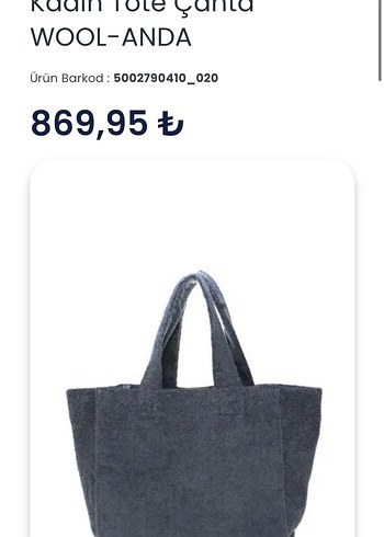 H&M Havlu kumaş plaj çantası