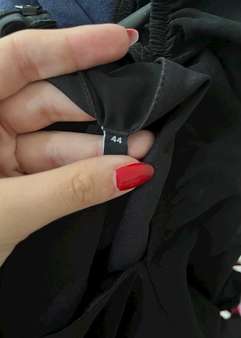 44 Beden Siyah Midi Boy Drapeli Kadın Elbise trendyol milla