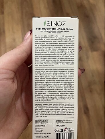 Sinoz pembe güneş kremi - Görsel 2