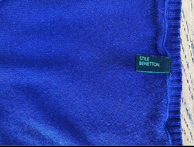 m Beden lacivert Renk BENETTON TRİKO HIRKA