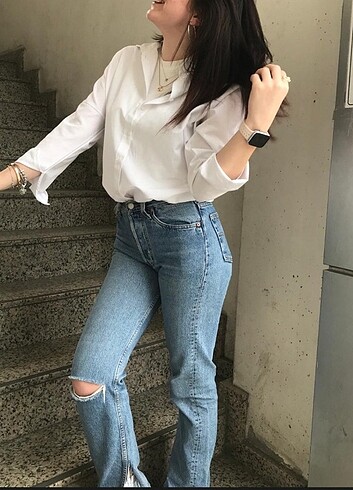 Levi's paçası yırtmaçlı pantolon 