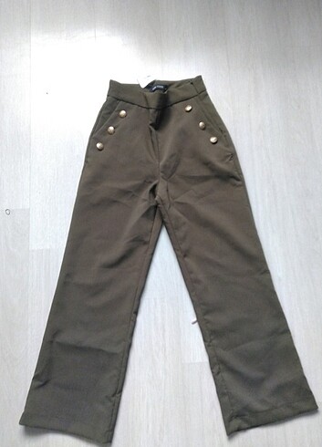 Haki kumaş pantolon 