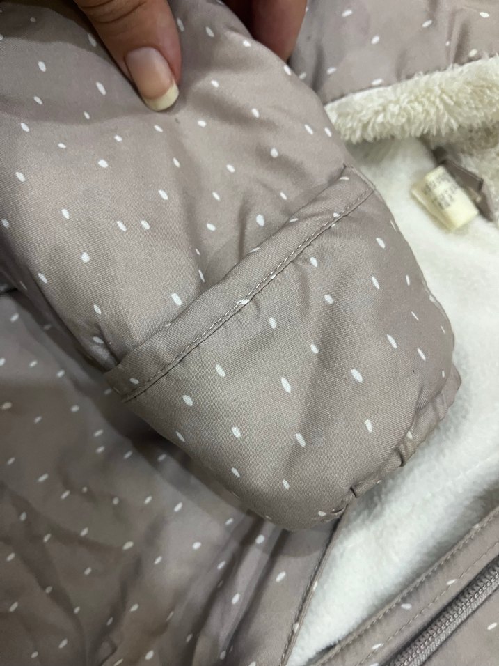 Gri Kürklü Bebek Kız Tulumu - Görsel 3