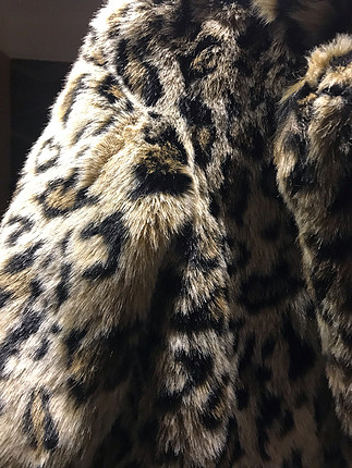 xs Beden Bershka leopar kürk