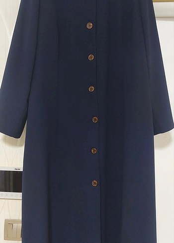 Siyah Fermuarlı Uzun Kadın Kaban - Görsel 8