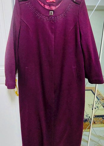 Siyah Fermuarlı Uzun Kadın Kaban - Görsel 15